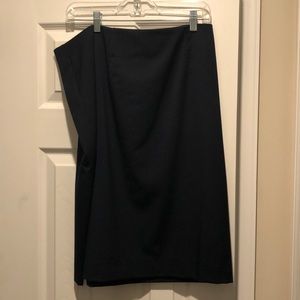 Navy Pencil Skirt
